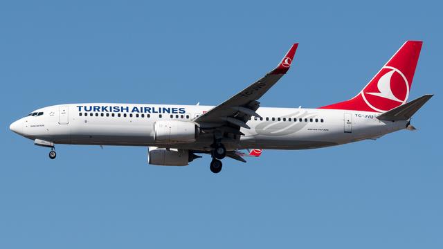 TC-JVU:Boeing 737-800:Turkish Airlines